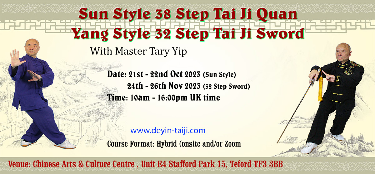 32 Step Tai Chi Sword & Sun 38 Step Tai Chi Weekend