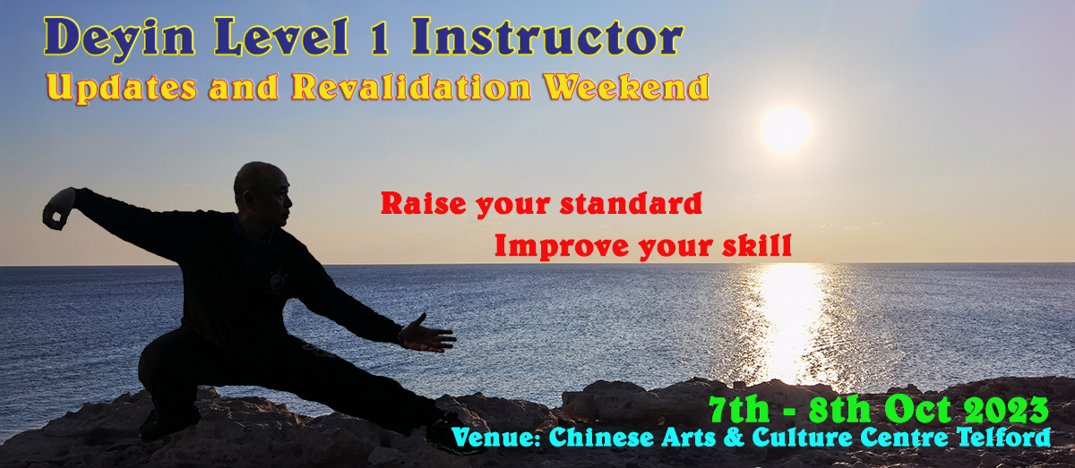Tai Chi Instructor Updates & Revalidation