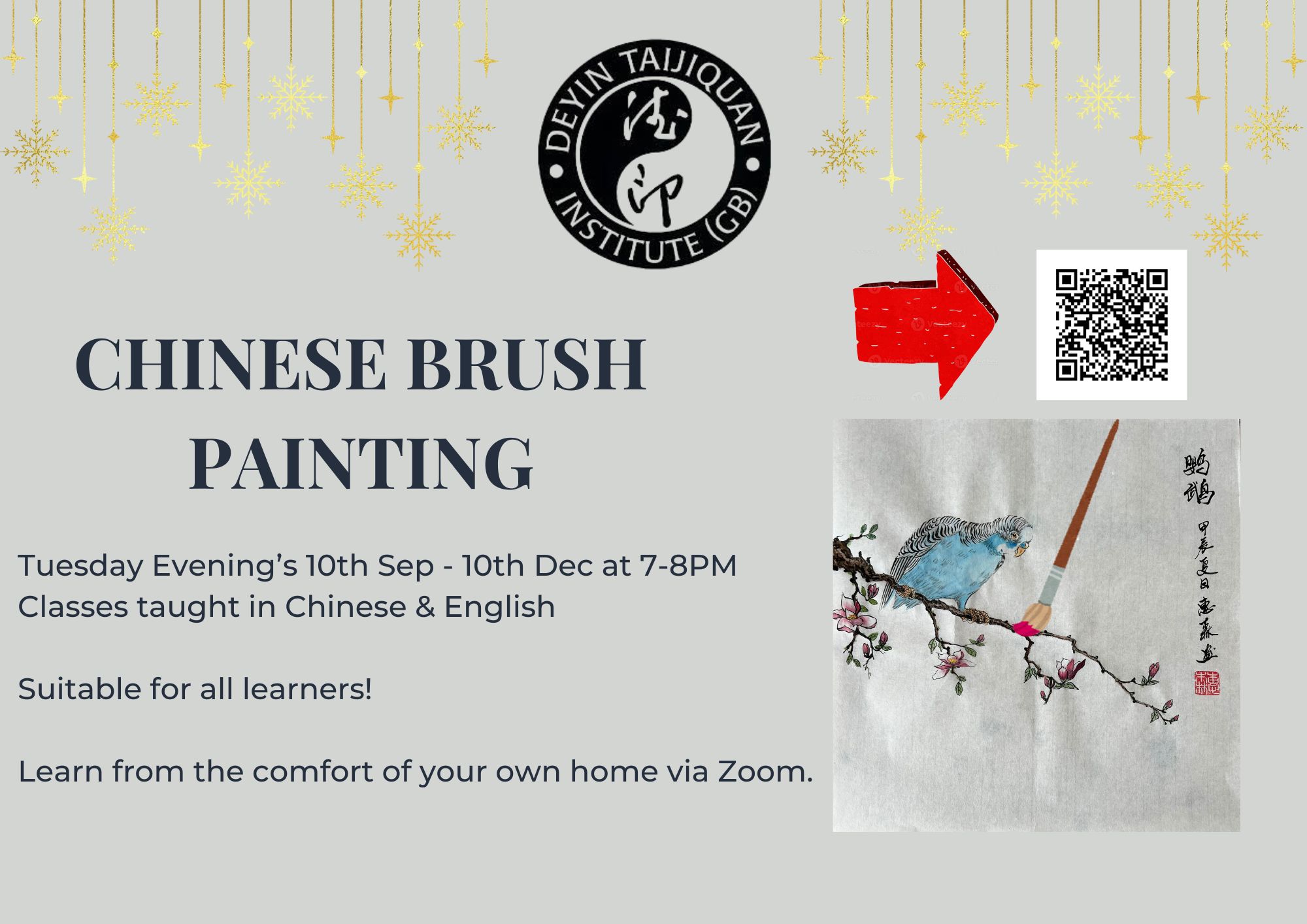 Chinese Brush Painting Classes - Start 10 Sept